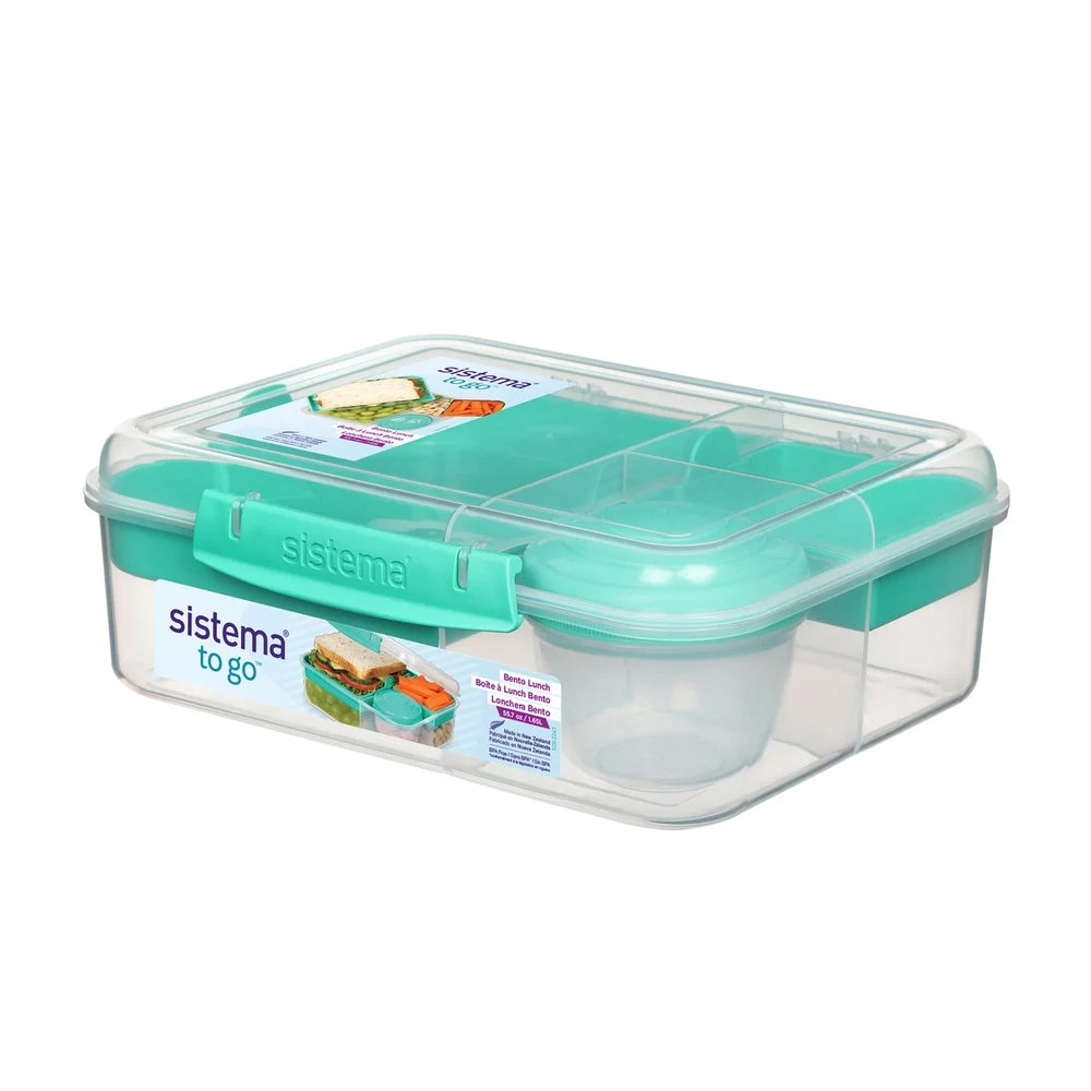Lunch Box W / Yogurt Pot Microwave Safe Freezer Locking Clip