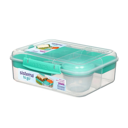 Lunch Box W / Yogurt Pot Microwave Safe Freezer Locking Clip