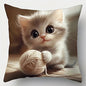 1/4pcs Cute Kitten Pattern Pillowcases