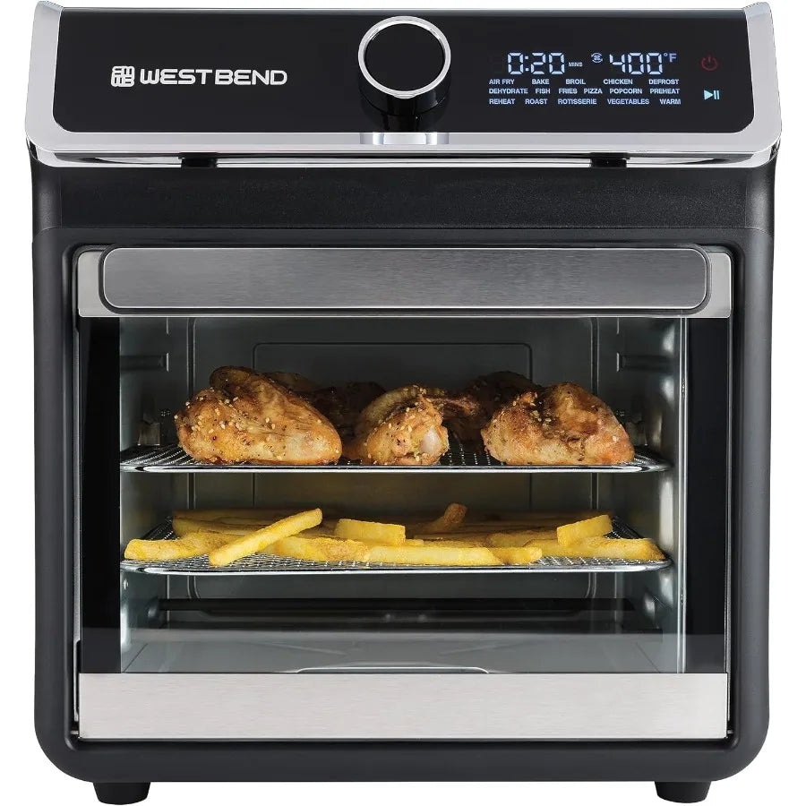 15-Quart Air Fryer Oven with Digital Controls and Easy-View Door