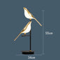 Modern LED Gold Magpie Bird Ceiling Chandelier