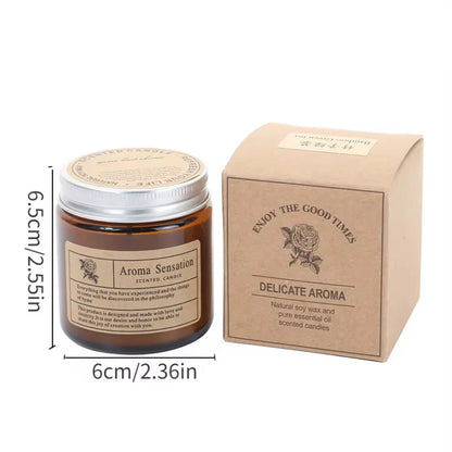Smokeless Aromatic Scented Candle Handmade Soybean Wax Candles