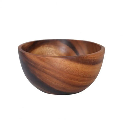 Salad Bowl Japanese Practical Wooden Soup Bowl