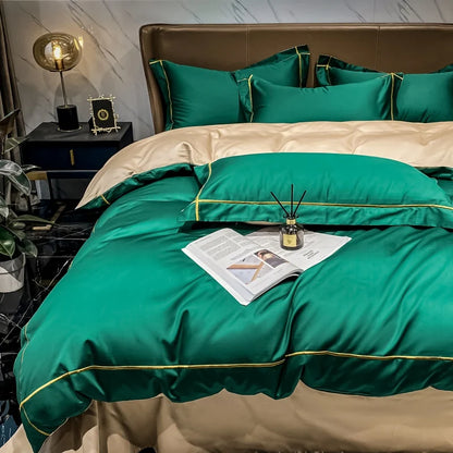 Embroidery Hotel Quality Bedding Set Luxury 800TC Egyptian Cotton