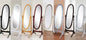 Furniture rotating adjustable full-length oval wooden knight floor mirror