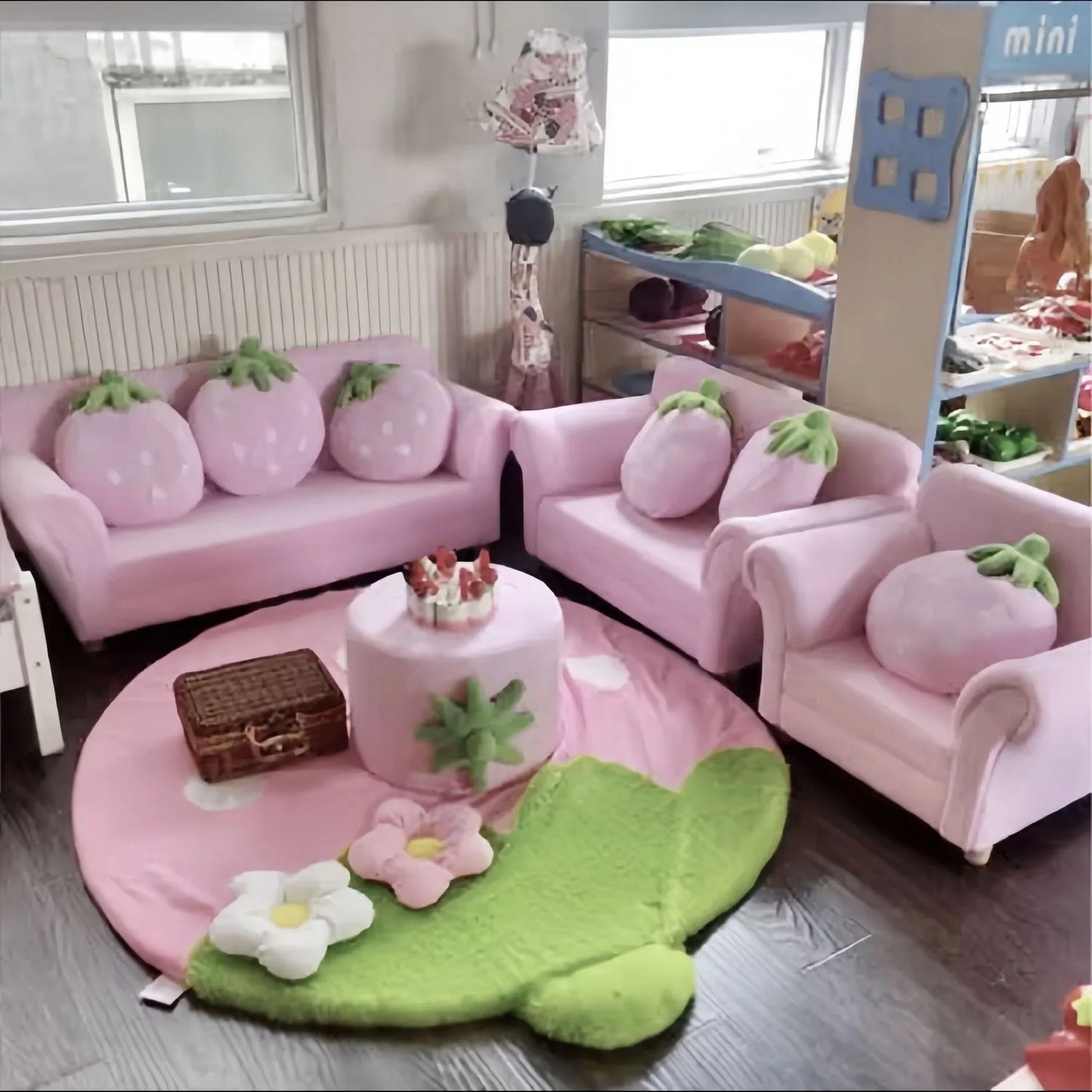 Siberry Pattern Floor Mat Bedroom Baby Cling Mat