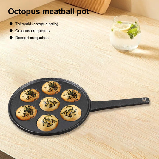 7 Holes Octopus Ball Maker Non-Stick Baking Pan