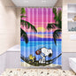 Snoopy Anime Shower Curtain, Bathroom Accessories