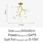 Branch Shape Firefly Ceiling Chandelier for House Baby Kid  Living Room Bedroom Decor G4 Led Lighting Indoor Hanging Lamp