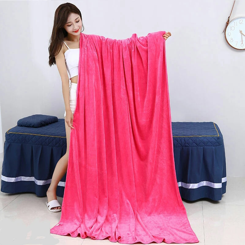 Soft Beauty Salon Steaming Bed Sheet Bath Towels for Adults Baths